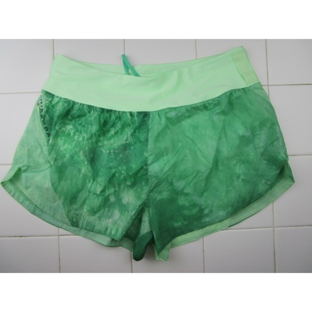 Nike Trail Running 3" Repel Shorts Mid Rise Lined Green Women's Large FN2647-376